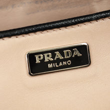 Prada Black Sound Lock Top Handle Flap Bag
