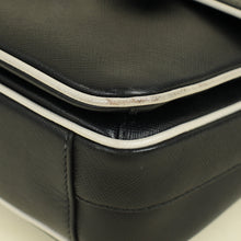 Prada Black Sound Lock Top Handle Flap Bag