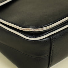 Prada Black Sound Lock Top Handle Flap Bag