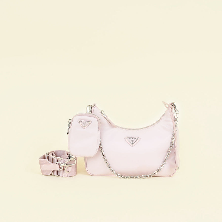 Prada Pale Pink Re-Nylon 2005 Re-Edition Mini Bag