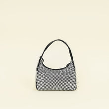 Prada Black Crystal-Embellished Satin Re-Edition 2000 Mini Bag