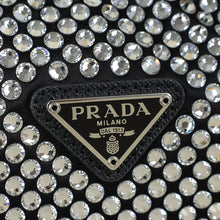 Prada Black Crystal-Embellished Satin Re-Edition 2000 Mini Bag