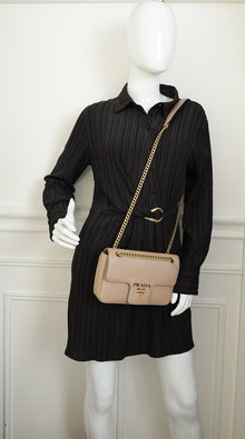 Prada Beige Flap Chain Bag