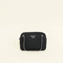 Prada Black Quilted Tessuto Nylon Small Bag