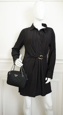 Prada Black Quilted Tessuto Nylon Small Bag