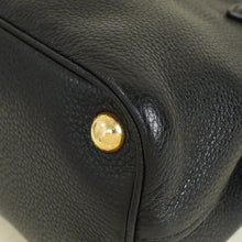 Prada Black Vitello Daino Mini Tote Bag