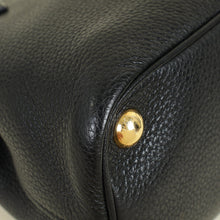 Prada Black Vitello Daino Mini Tote Bag