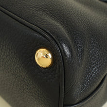 Prada Black Vitello Daino Mini Tote Bag