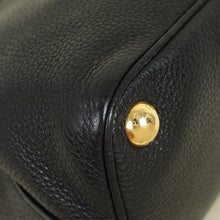 Prada Black Vitello Daino Mini Tote Bag