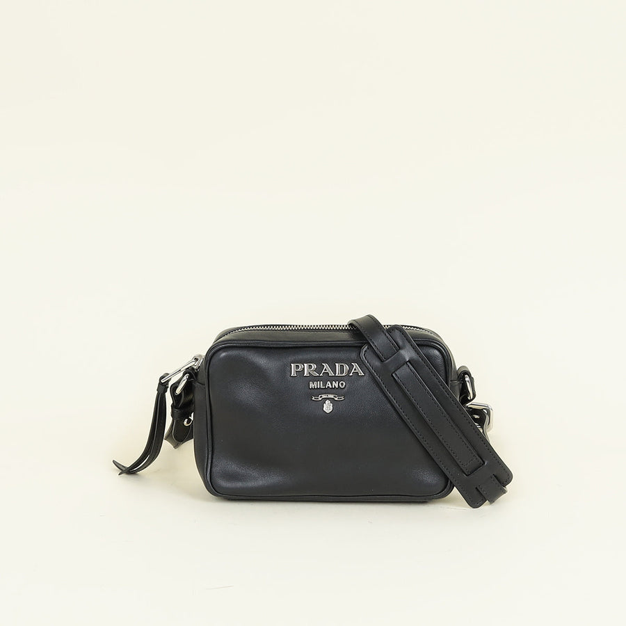 Prada Black Camera Crossbody Bag