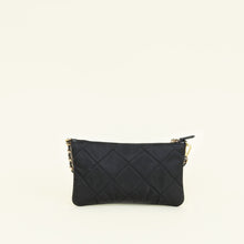 Prada Black Nylon Quilted Pochette Bag