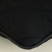 Prada Black Nylon Quilted Pochette Bag