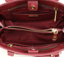 Prada Burgundy Open Promenade Bag