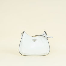 Prada White Cleo Brushed Shoulder Bag