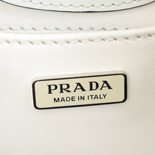 Prada White Cleo Brushed Shoulder Bag