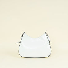 Prada White Cleo Brushed Shoulder Bag