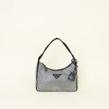 Prada Black Crystal-Embellished Satin Re-Edition 2000 Mini Bag
