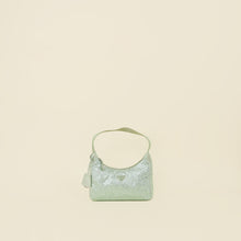 Prada Aqua Green Crystal-Embellished Satin Re-Edition 2000 Mini Bag