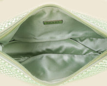 Prada Aqua Green Crystal-Embellished Satin Re-Edition 2000 Mini Bag