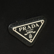 Prada Black Logo Nylon Drawstring Pouch