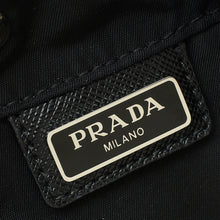 Prada Black Logo Nylon Drawstring Pouch