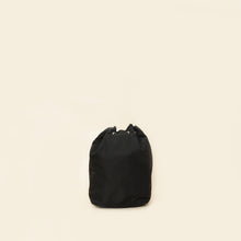 Prada Black Logo Nylon Drawstring Pouch