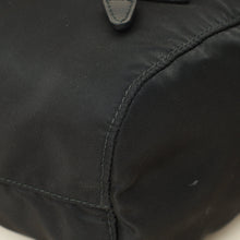 Prada Black Logo Nylon Drawstring Pouch