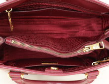 Prada Burgundy Open Promenade Bag