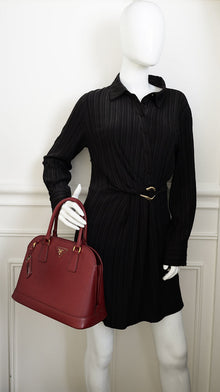 Prada Burgundy Open Promenade Bag