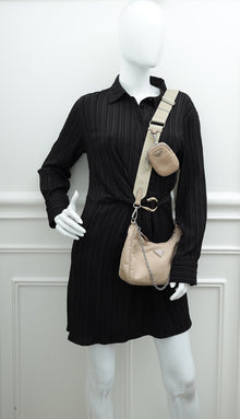Prada Beige Re-Edition 2005 Re-Nylon Bag