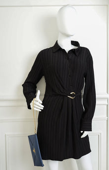 Prada Bluette Envelope Wristlet Chain Clutch