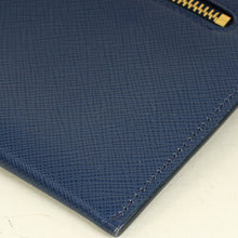 Prada Bluette Envelope Wristlet Chain Clutch