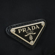 Prada Black Nylon Logo Backpack Bag