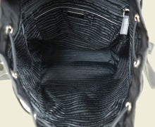 Prada Black Nylon Logo Backpack Bag