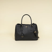 Prada Black Lux Gardener's Small Tote Bag