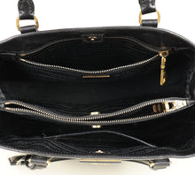 Prada Black Lux Gardener's Small Tote Bag