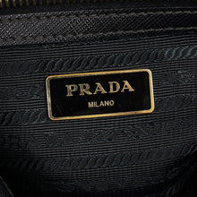 Prada Black Lux Gardener's Small Tote Bag