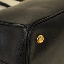 Prada Black Lux Gardener's Small Tote Bag