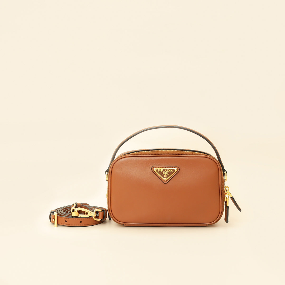 Prada Cognac Odette Mini Bag