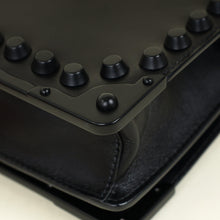 Prada Black Cahier Studded Shoulder Bag