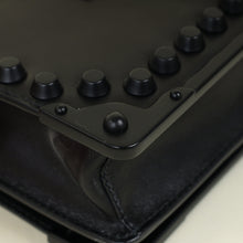 Prada Black Cahier Studded Shoulder Bag