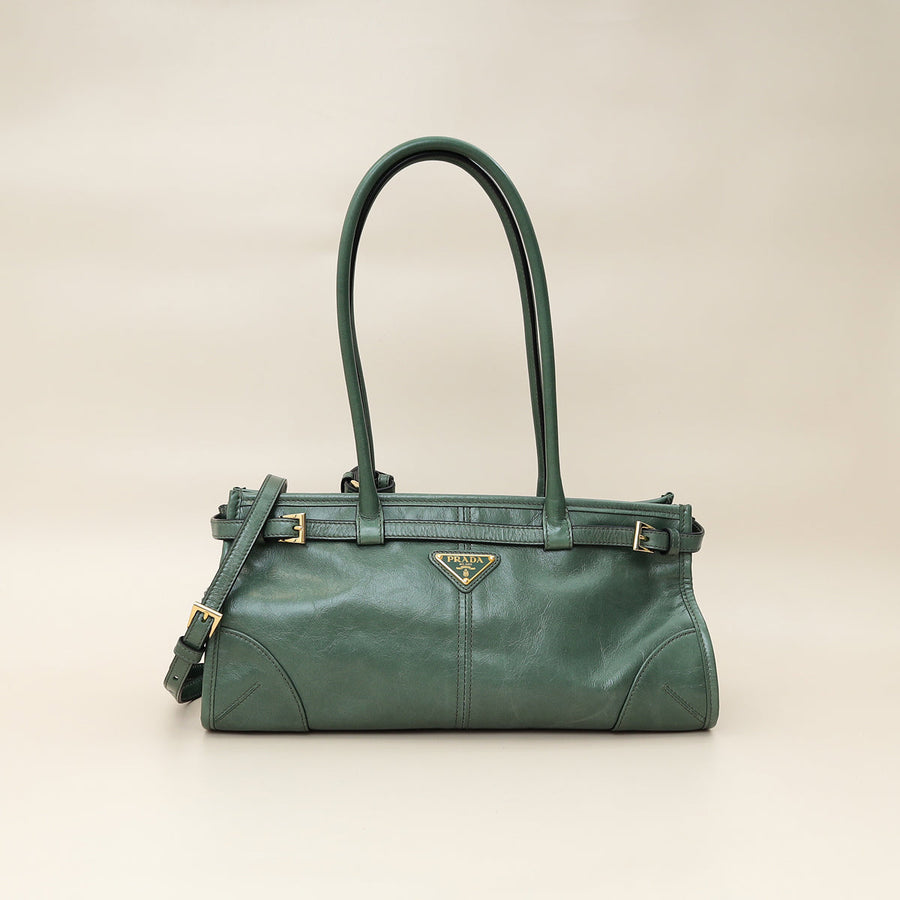 Prada Green Bonnie Medium Handbag