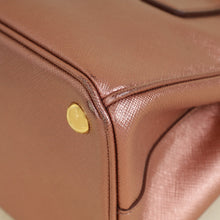 Prada Metallic Rose Galleria Small Tote Bag