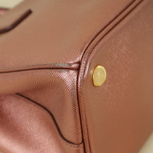 Prada Metallic Rose Galleria Small Tote Bag