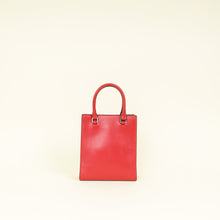 Prada Red Logo Drill Tote Bag