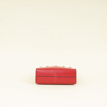 Prada Red Logo Drill Tote Bag