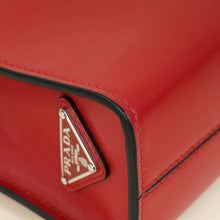Prada Red Logo Drill Tote Bag