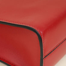 Prada Red Logo Drill Tote Bag
