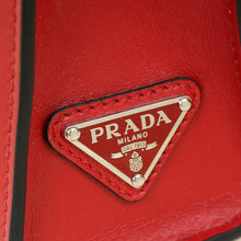 Prada Red Logo Drill Tote Bag