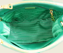 Prada Mango Green Galleria Small Tote Bag